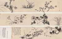 蒋廷锡 1718年作 花卉 手卷